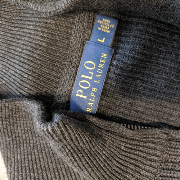 Polo Ralph Lauren size L Italian Yarn 2 zippered - Picture 3 of 7